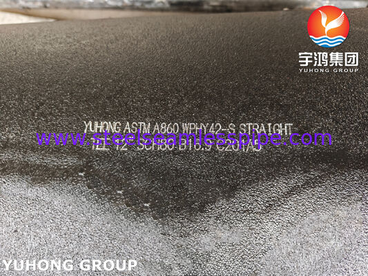 ASTM A860 WPHY42-S Tee متساوية صلبة عالية القوة لحام مؤخرة للأنظمة أنابيب الضغط العالي