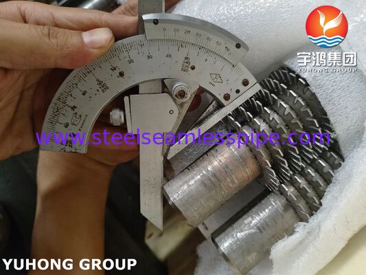 الأنبوب ذو الأطراف المتدلية ذات التردد العالي TP304H القاعدة / SS304 Fin