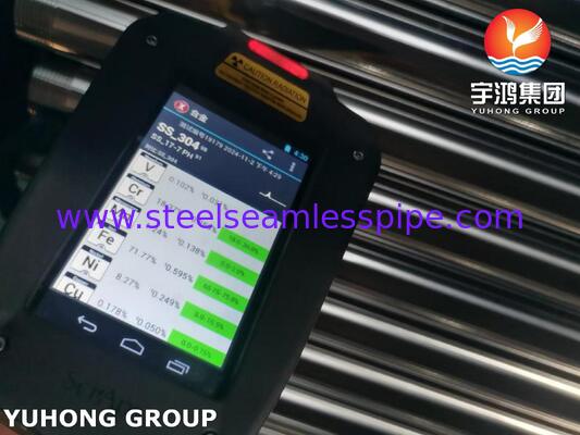 ASTM A270 TP304 (UNS S30400) أنبوب الفولاذ المقاوم للصدأ المشمس الساطع لمجال الصناعة