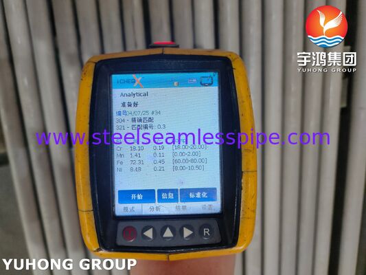 ASTM A269 TP304 أنابيب بلا خيوط من الفولاذ المقاوم للصدأ مقلية مطوية للخدمة العامة