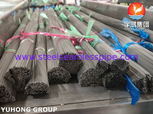 SUS304 ISO9626 10 - 34G الأنبوب العصبي الطبي من الفولاذ المقاوم للصدأ لإدارة الأدوية