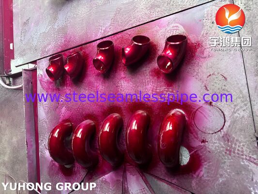 ASTM A403 WP304H فولاذ المقاوم للصدأ اللاصق القصير المدى المرفق المطاطي بدون خيوط B16.9