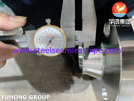 ASTM A182 F51 فلنج من الفولاذ المقاوم للصدأ مزدوج للأنابيب الصناعية