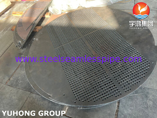 صفيحة البافل من الفولاذ الكربوني صفيحة دعم ASME SA516 GR 70 للمبادل الحراري