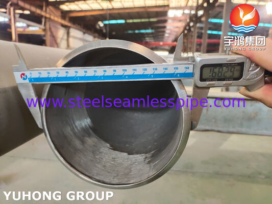 ASTM A376 TP347H أنابيب الفولاذ المقاوم للصدأ بلا خيوط للتطبيقات الصناعية عالية درجة الحرارة والضغط