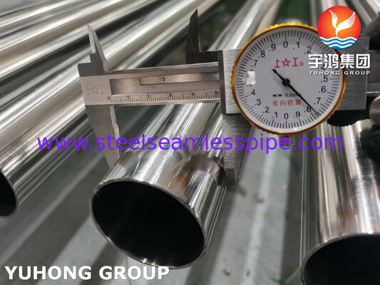 أنبوب صحي ASTM A270 TP316L من الفولاذ المقاوم للصدأ أنبوب ملدن ساطع بدون لحام لصناعة البيرة