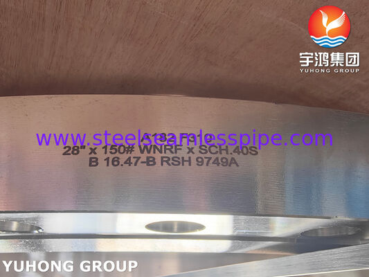 ASTM A182 F310 طوق الفولاذ المقاوم للصدأ مع رقبة لحام مزورة لأنظمة الأنابيب عالية درجة الحرارة وارتفاع الضغط