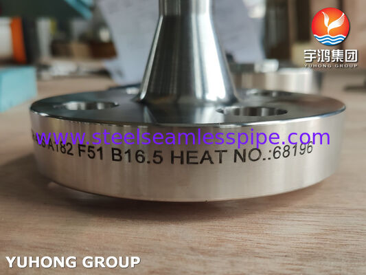 ASTM A182 F51 BL RF Flange ، فلز الفولاذ المقاوم للصدأ المزدوج العمى المرفوع