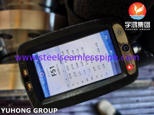 ASTM A182 F51 BL RF Flange ، فلز الفولاذ المقاوم للصدأ المزدوج العمى المرفوع