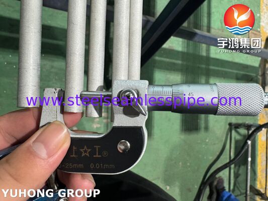 أنبوب غير ملحوم من الفولاذ المقاوم للصدأ ASTM A269 TP316L للمكثف، مخلل وملدن