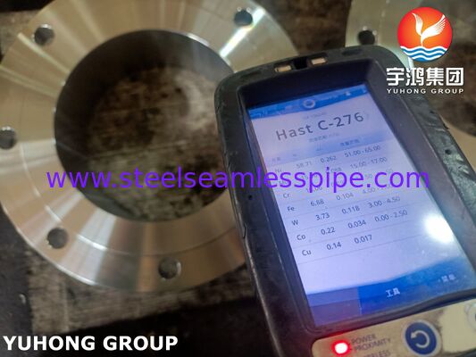 فلنج گردن جوشی ASTM B462 C276 WN RF، فلنج فورج شده با سطح برجسته Hastelloy C276