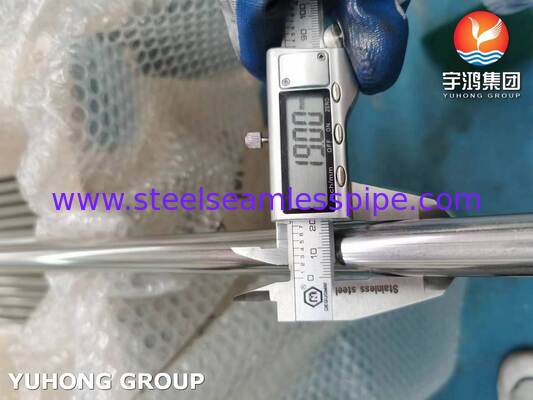 أنبوب ملحوم من الفولاذ المقاوم للصدأ 304 مشعّب بالحرارة وفقًا لمعيار ASME SA249 للمقطرات، 3/4 بوصة 20BWG