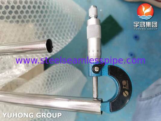 أنبوب ملحوم من الفولاذ المقاوم للصدأ 304 مشعّب بالحرارة وفقًا لمعيار ASME SA249 للمقطرات، 3/4 بوصة 20BWG