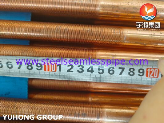 أنبوب ASTM B111 C12200 بدون لحام، لأنبوب نحاسي بدون لحام للمبادل الحراري