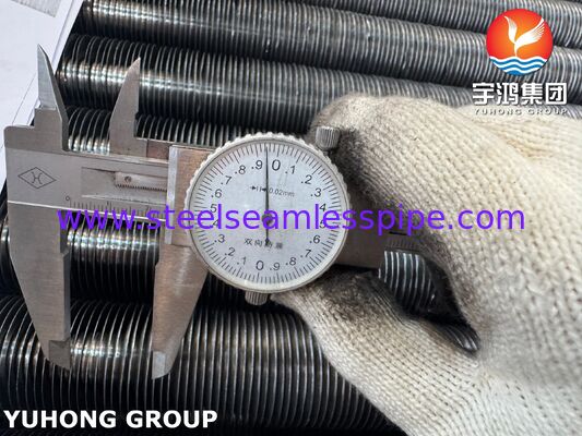 A179 / AL1060 أنابيب ملفوفة ذات أجنحة لمبادلات الحرارة والغلايات الفعالة