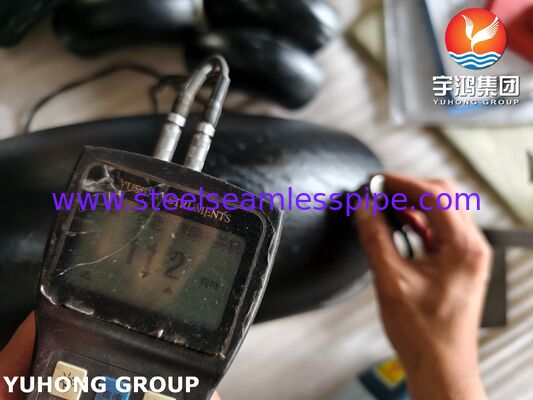 وصلة كوع ملحومة بزاوية 90 درجة من الفولاذ الكربوني منخفض الحرارة ASME SA420 درجة WPL6 LTC