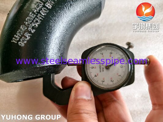 وصلة كوع ملحومة بزاوية 90 درجة من الفولاذ الكربوني منخفض الحرارة ASME SA420 درجة WPL6 LTC