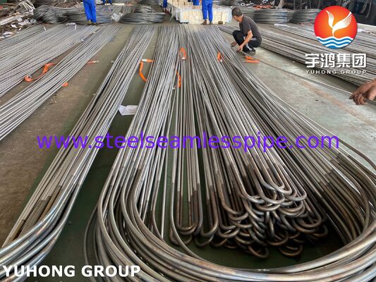 أنبوب مقايض الحرارة للنيكل سبائك الفولاذ U Bend Monel400 ASME SB163 N04400
