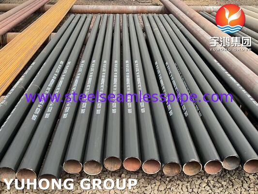 غطاء أسود ASTM A335 P9 أنابيب الفولاذ غير الملحومة من سبيكة لمتحفز ومتحفز