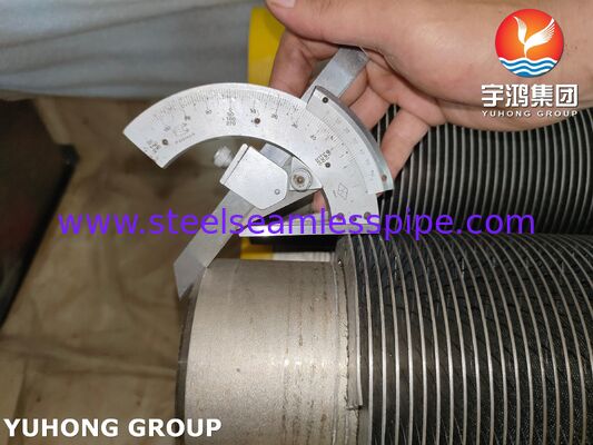 أنابيب HFW ذات الأجنحة ASTM A312 TP347H من الفولاذ المقاوم للصدأ للكبائن الحرارية النفايات