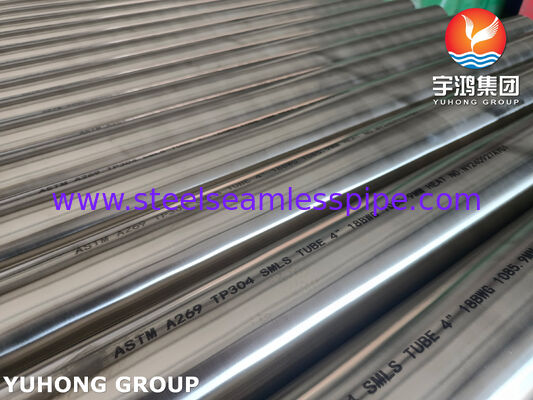 أنابيب خالية من اللحام من الفولاذ المقاوم للصدأ ASTM A269 TP304