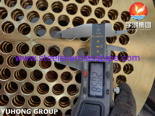 ASME SB171 C46400 أوراق أنابيب النحاس البحرية للتطبيقات البحرية ومبادلة الحرارة مع خصائص مقاومة للتآكل
