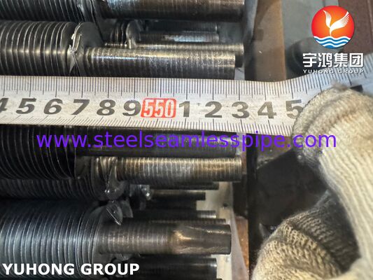 أنبوب زعنفة من الألومنيوم AL1060 بقاعدة L على أنبوب أساسي ASTM A179