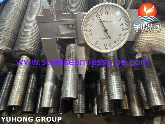 أنبوب زعنفة من الألومنيوم AL1060 بقاعدة L على أنبوب أساسي ASTM A179