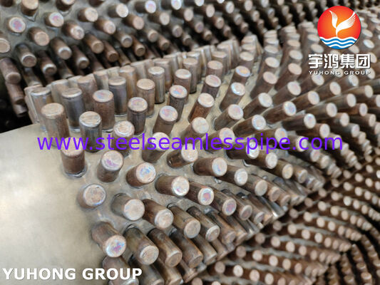 أنبوب الصلب المقاوم للصدأ 304 المزود بالشفرة تطبيق نقل الحرارة عالي درجة الحرارة