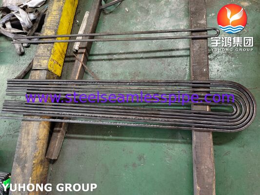 أنبوب مقايض الحرارة من الصلب اللاصق ASTM A213 T9 ، أنبوب U-Bend المنزلق باردًا لمحطة الطاقة النووية