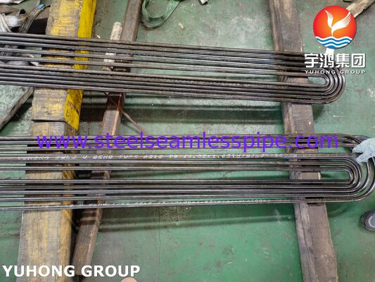 أنبوب مقايض الحرارة من الصلب اللاصق ASTM A213 T9 ، أنبوب U-Bend المنزلق باردًا لمحطة الطاقة النووية