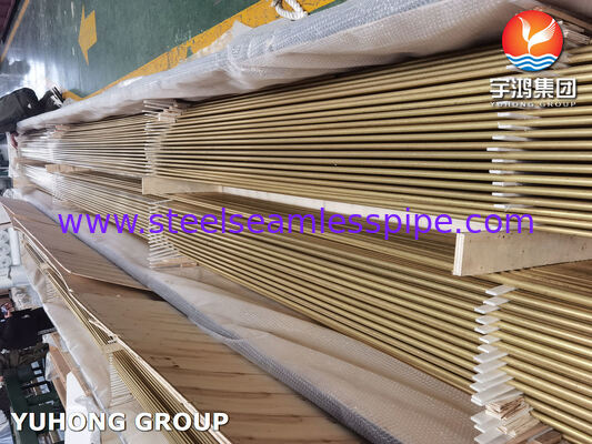 أنبوب ملتوي على شكل حرف U من النحاس والألومنيوم والزرنيخ ASME SB111 C68700 مع هجوم الارتطام