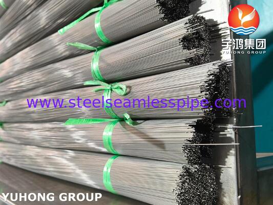 SUS304 ISO9626 أنابيب الشعيرات الدموية المطاومة من الفولاذ المقاوم للصدأ لإبرة طبية تحت الجلد