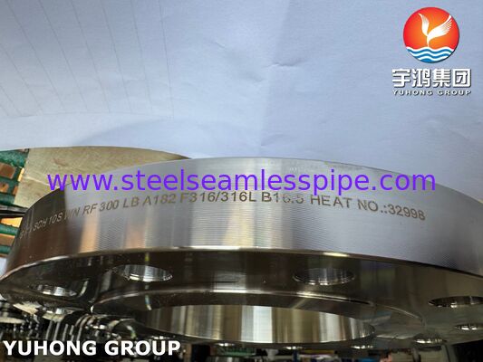 ASTM A182 F316 / 316L فولاذ المقاوم للصدأ فلنج رقبة الصلان / WNRF فلنج في نظام الأنابيب