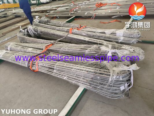 أنبوب المبادل الحراري السلس من الفولاذ المقاوم للصدأ ASME SA213 TP321 أنبوب U Bend