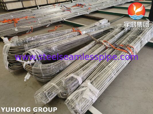 أنبوب المبادل الحراري السلس من الفولاذ المقاوم للصدأ ASME SA213 TP321 أنبوب U Bend