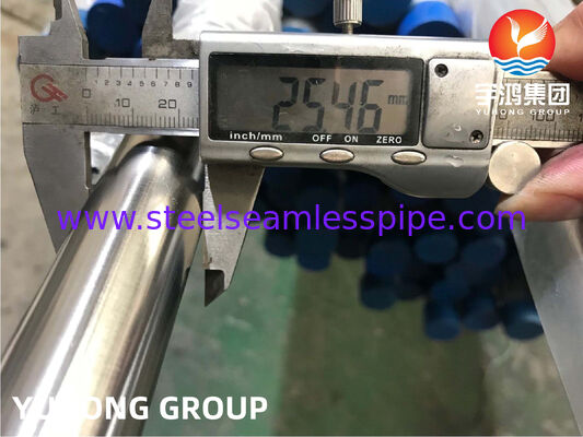 الأنابيب الصحية من الفولاذ المقاوم للصدأ ، ASME SA270 TP304 1.4301 بدون خياطة / مصفوفة وملمعة