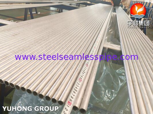A789 S32750 Super Duplex Heat Exchanger Tube, Seamless And Solution Annealed, Eddy Current Test / Hydrostatic Tested