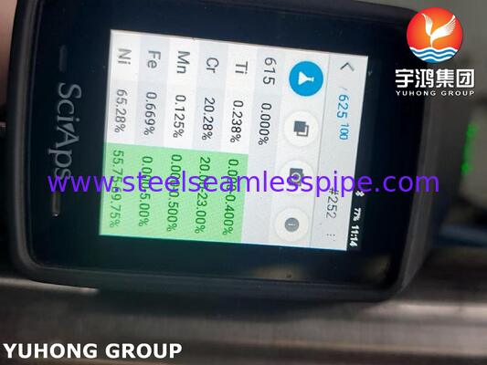 أنبوب سبيكة النيكل ASME SB444 Inconel 625 GR.1 بلا مسام 2'*SCH80*1000MM المرجل ووعاء الضغط