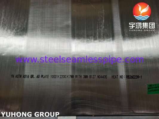 ASTM B127 Monel 400 + ASTM A516 Gr.60 لوحة فولاذية مغلفة بالفجر وعاء الضغط
