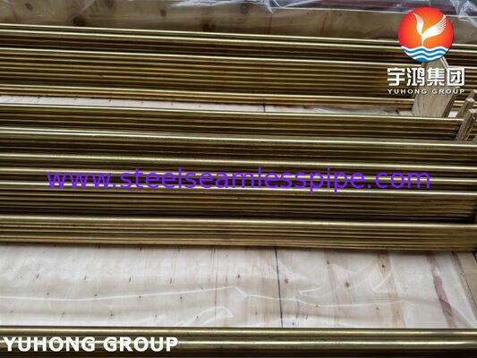 ASME SB111 C44300 أنبوب سبيكة نحاسية لمتبادل الحرارة
