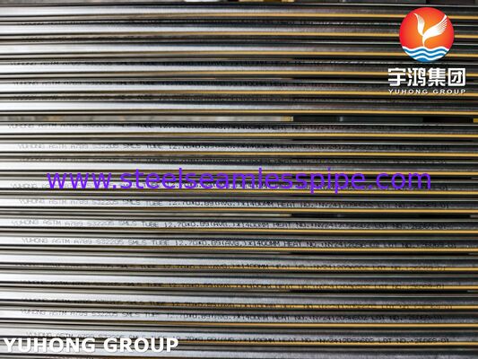 ASTM A789 UNS S32205 أنبوب فولاذي مزدوج 450MPa العائد Cl− مقاوم للمبادل الحراري