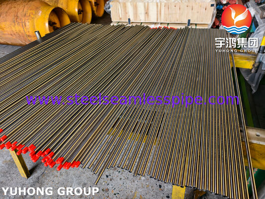 ASME SA789 UNS32205 S31803 أنبوب فولاذي مزدوج غير ملحوم أنبوب مبادل حراري لمبادل حراري ومعالجة المياه وتجهيز الأغذية