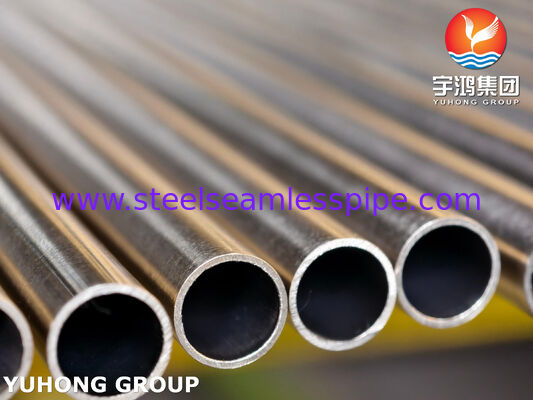 ASME SA789 UNS32205 S31803 أنبوب فولاذي مزدوج غير ملحوم أنبوب مبادل حراري لمبادل حراري ومعالجة المياه وتجهيز الأغذية