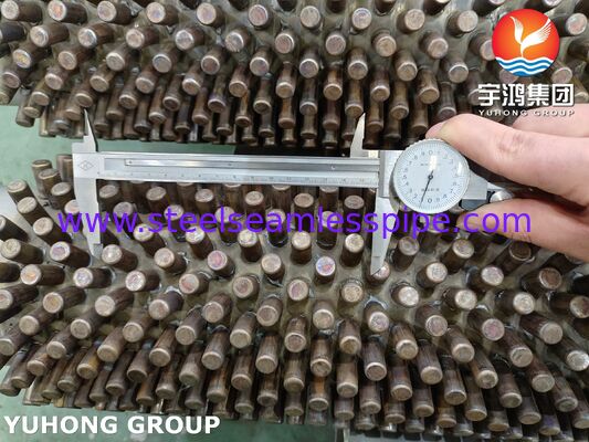 أنابيب الأجنحة المكبسة ASTM A312 TP304 لاسترداد الحرارة في درجات الحرارة العالية