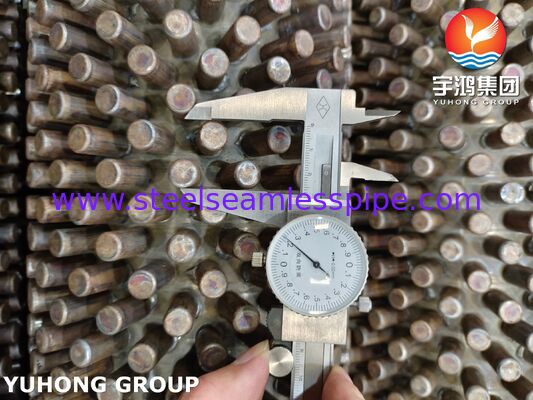 أنابيب الأجنحة المكبسة ASTM A312 TP304 لاسترداد الحرارة في درجات الحرارة العالية