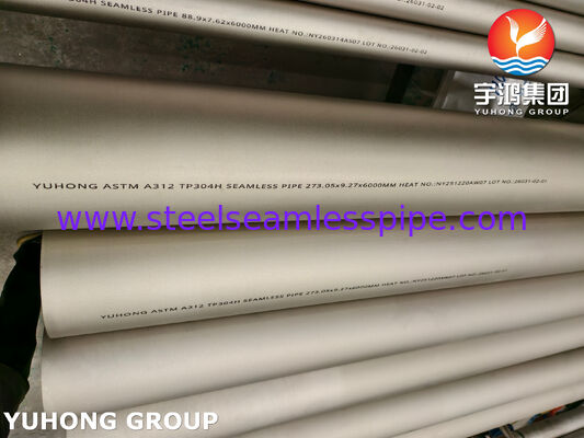 ASTM A312 TP304H / 1.4948 الأنبوب الخام من الفولاذ المقاوم للصدأ