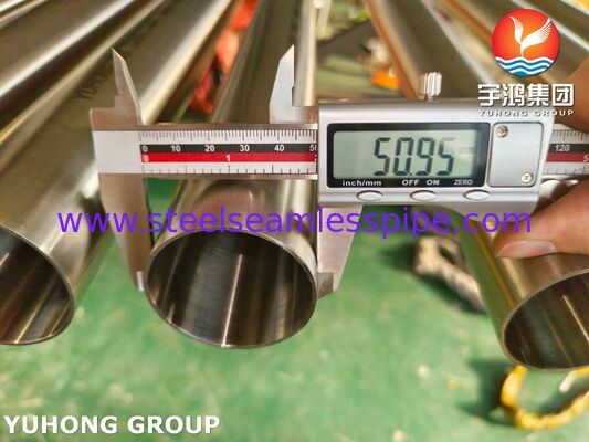 3A ASME SA270 TP304 الأنبوب الصحي الفولاذ المقاوم للصدأ الخلس لصناعة السكر MP EP