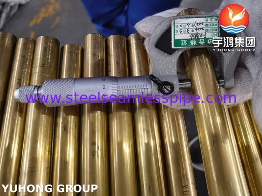 أنبوب غير منسجم من سبيكة النحاس ASTM B111 C44300 C70600 C71500 C68700 C71640 تبريد الهواء مشعّل المكثفات التطبيق