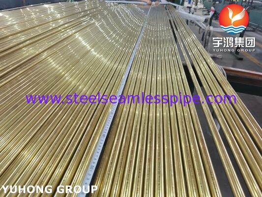 أنبوب غير منسجم من سبيكة النحاس ASTM B111 C44300 C70600 C71500 C68700 C71640 تبريد الهواء مشعّل المكثفات التطبيق